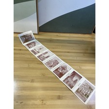 Vintage Mexico Architectural Accordion Souvenir View Strip Sepia Landmarks
