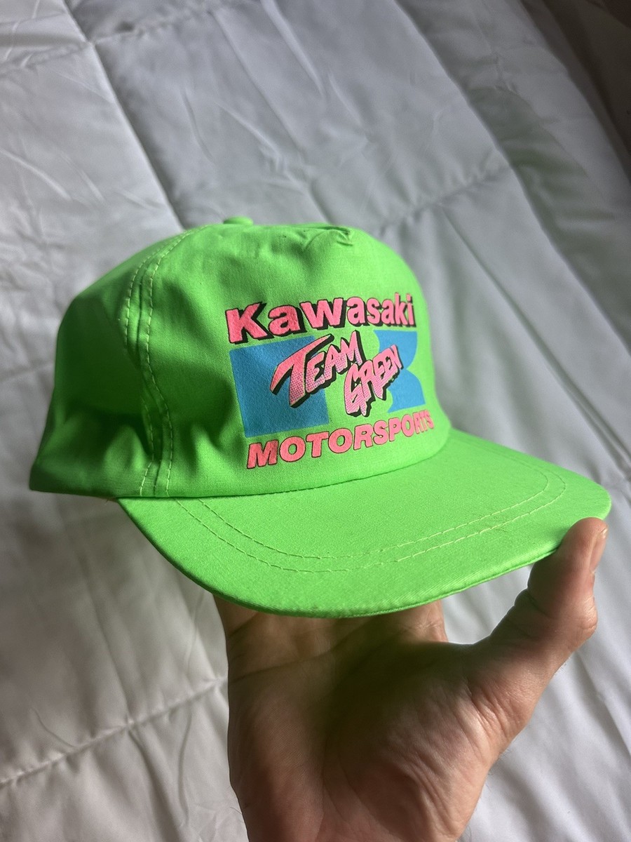 Vintage Kawasaki Hat 80s/90s Team Green Authentic | eBay