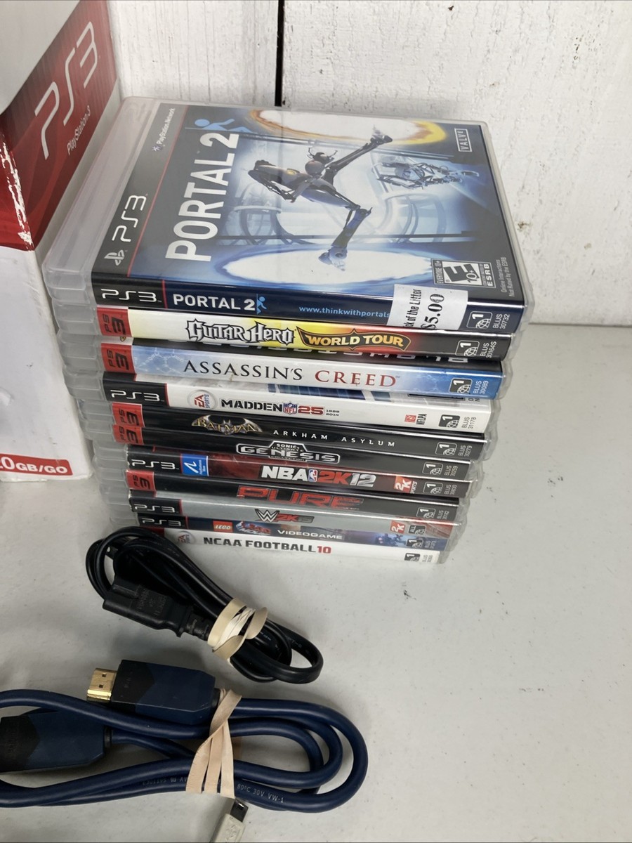 おもちゃ PS3 SONY PLAYSTATION 3 SLIM PS3 2001A 120GB W/ BOX Bundle 11 Games