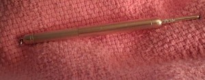 Antique Art Deco Louis Talmis & Sons Retractable Pencil Pendant 14 KT GF