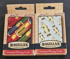 Pre-owned Novelty Magellan Playing Cards Fish & Ammo Decks 