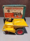 Original Vintage Dinky Toys No 562 Dumper Truck, Boxed, Diecast Model Yellow