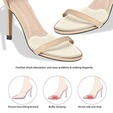 2pcs/4pcs NEW Silicone Forefoot Non-slip Cushion Half Insoles Women Shoes Pads F