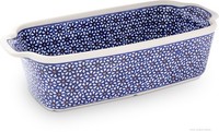 Bunzlauer Keramik Auflaufform/Kastenform Rechteckig 26,5X12X7,2 Cm Dekor 120