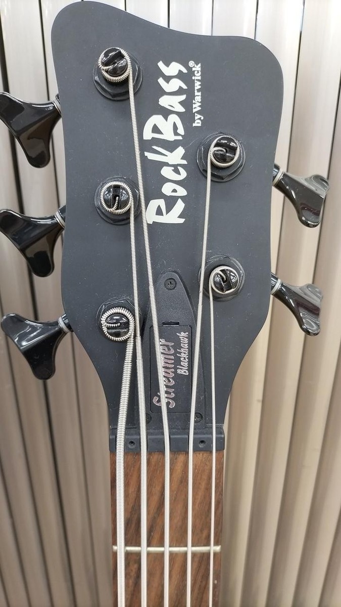 ベース Rockbass by Warwick BLACKHAWK Warwick Rockbass Streamer Blackhawk 4 BK HP Fretless - YouTube