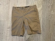 Volcom Big Boys Size 27 Waist 14-16 Khaki Shorts