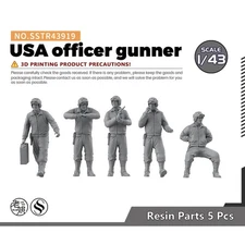 SSMODEL 1/43 Character Model USA officer gunner GAMES