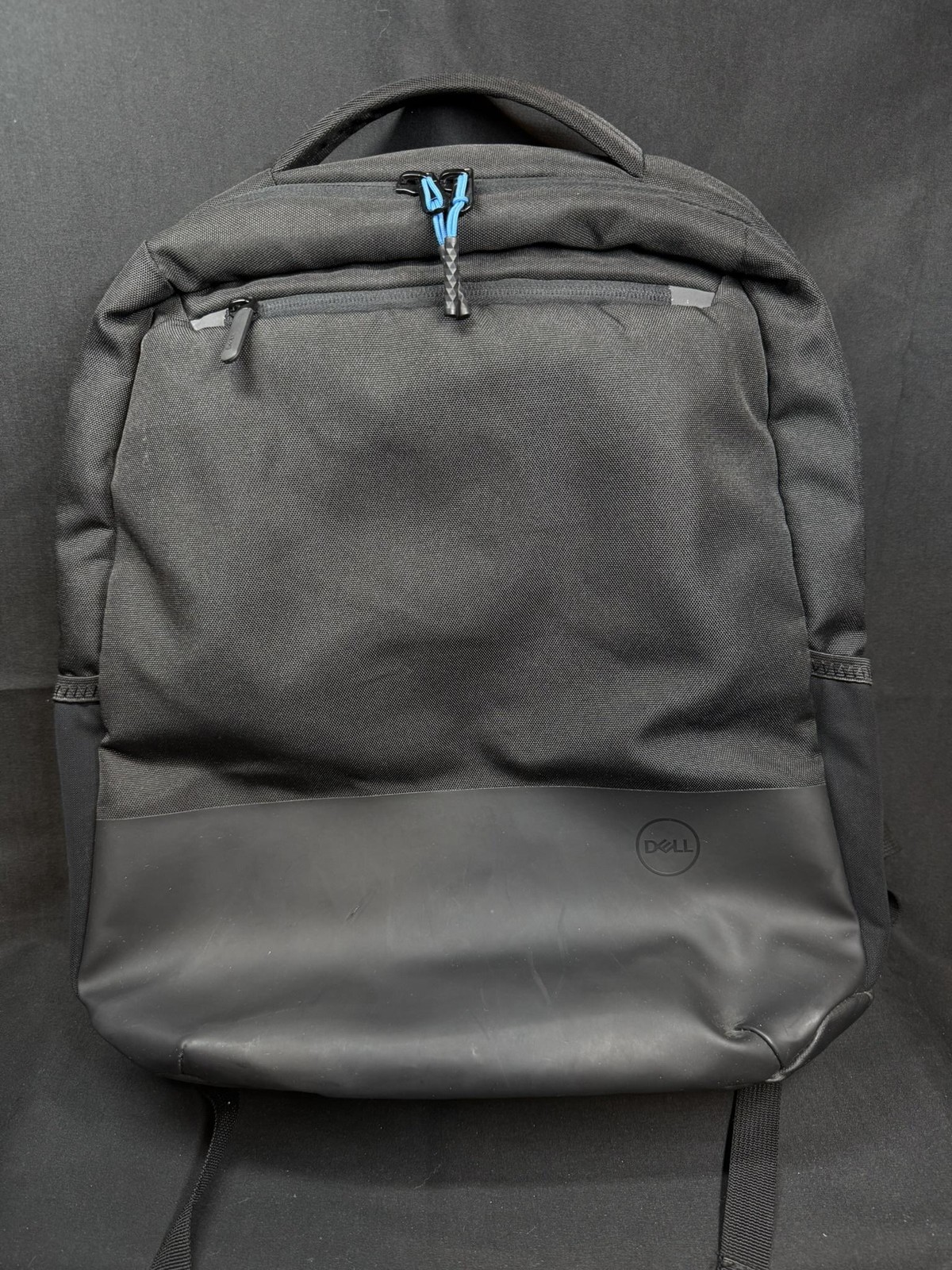 Black Padded Straps Organizer Pocket Commuter Travel