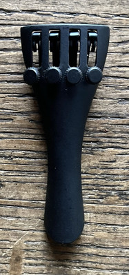 CNTTP14 Ebony violin tailpiece with fine tuners 1/4 size