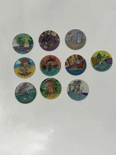 Lot Of 10 Pogs Tazos 1995 Looney Tunes Cheetos Sabritas