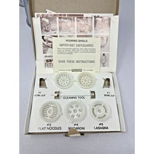 KitchenAid Hobart Spaghetti Noodle Maker Plates Vintage in Box Complete