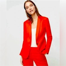 J. CREW PARKE one button Blazer wool Size 6P Career wear Professional