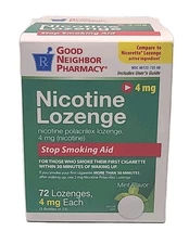 Good Neighbor Pharmacy • NICOTINE  LOZENGE  4mg MINT • 72 LOZENGES • EXP : 02/26
