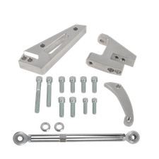 For Sbc Small Block Chevy Short Water Pump Swp Aluminum Alternator Bracket Kit