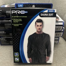 Sauna Suit Pro Strength Unisex L/XL 2Pc Lightweight Promotes Sweat  Weight Loss