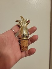Gold Pineapple Metal Cork Bottle Stopper