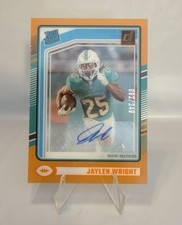 2024 Panini Clearly Donruss - Rated Rookie Jaylen Wright #84 Orange AUTO /249