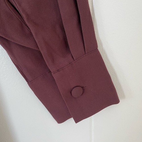 & Other Stories Cowl Neck Long Sleeve Brown Mini Dress Size 4 NWT - Picture 9 of 9
