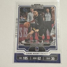 2023-24 Panini Contenders #8 Stephen Curry Game Night Ticket