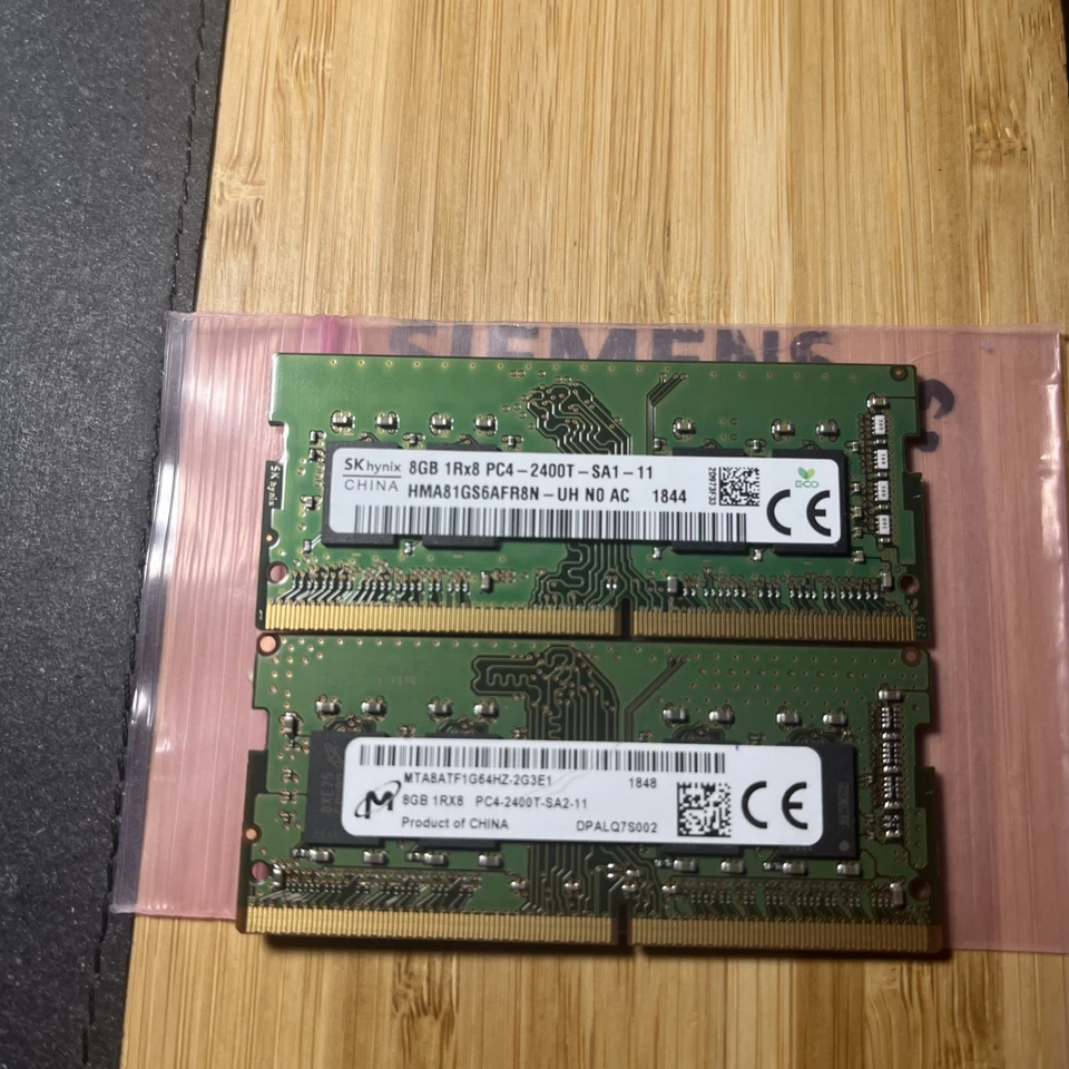 2x8GB DDR4-2666 PC4-21300 1Rx8 SODIMM Laptop Memory RAM 1 SK + 1 MU - Image 2 of 2