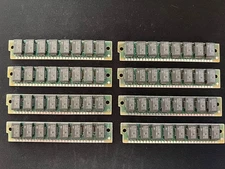 256K 30 PIN Non Parity SIMM RAM 120 - 150ns Apple / IBM Lot of 8 RAM / Memory
