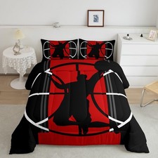 Basketball Comforter Set Queen for Boys Kids Sports Games Room Decor Red and ...