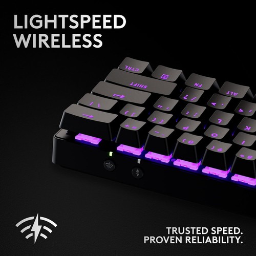Logitech G PRO X 60 LIGHTSPEED Wireless Gaming Keyboard UK English - Black - Picture 2 of 9