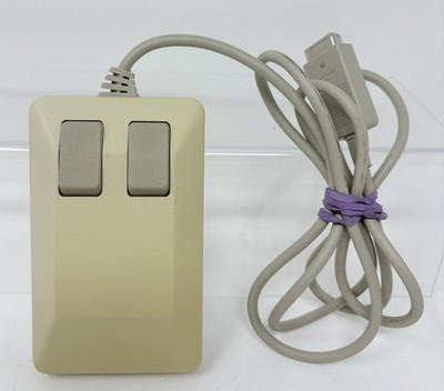 Commodore Tank Mouse 9 Pin - Amiga 500 600 1200 2000 2-Button Ball vtg Original