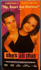 She's All That VHS Movie 1999 Paul Walker Rachael Leigh Cook Freddie Prinze Jr.