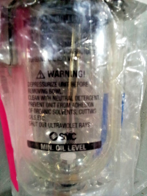SMC Pneumatic Mist lubricator P/N AL40-N04-3Z-A Max Press 150PSI