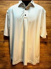 Footjoy FJ Mens Solid White Lisle Golf Polo XL