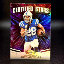 2025 Panini Football - Certified Stars Jonathan Taylor No.CST- JTR Colts