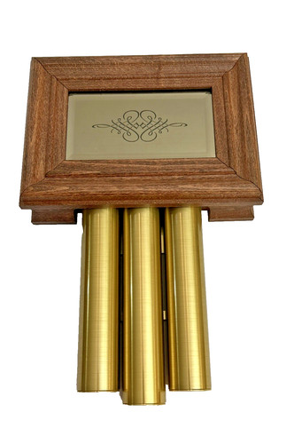 Vintage MCM Doorbell Chime Cover Vintage with Brass Tubes