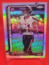 2025 Topps Chrome JAYDEN HIGGINS topps foil SP RC #343 Houston Texans