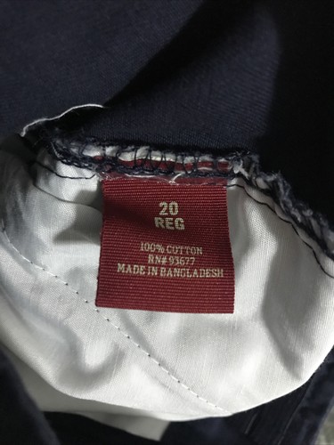 ARIZONA JEAN CO - BOYS - CHINO SHORTS - Blue - SIZE 20 (2-TW-2620) - Picture 5 of 6