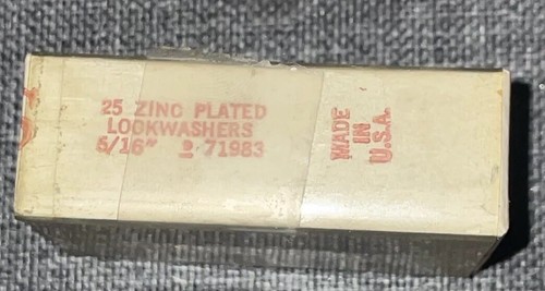 Antique Sears Zinc Plates Lockwashers 5/16 inch Made in the USA - Picture 5 of 6