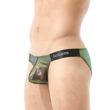 Men's Glitter Briefs Panties Silky Men Underwear Men's Shorts Low-Rise U Pouch