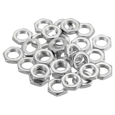 30pcs M8x1.0 Steel Hex Nuts Hardware Nuts Screw Bolt Fasteners 3mm High
