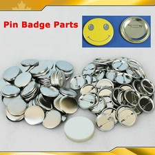 Various Sizes DIY 100 Sets/Pack Pin Badge Button Parts Supplies for Pro Maker
