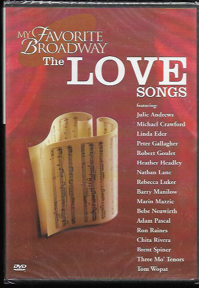 MY FAVOURITE BROADWAY THE LOVE SONGS GENUINE R2 DVD VARIOUS ARTISTS NEW/SEALED