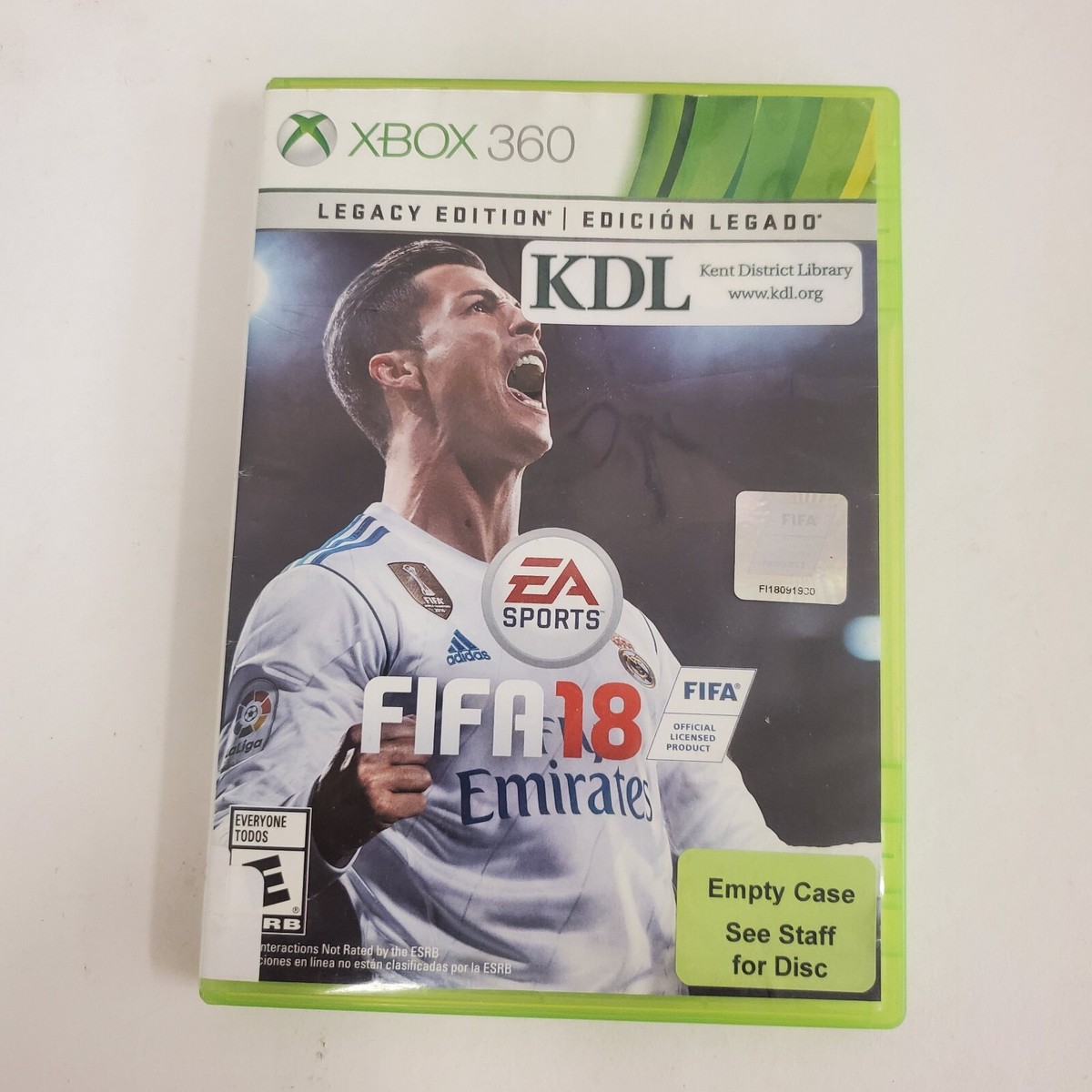 FIFA 18: Legacy Edition Soccer Xbox 360 Tested Working