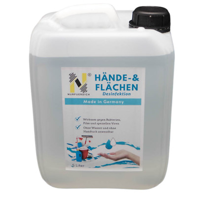 1-10 L WHO Hand Hände & Flächen Desinfektionsmittel Alkohol mit Labor Bericht