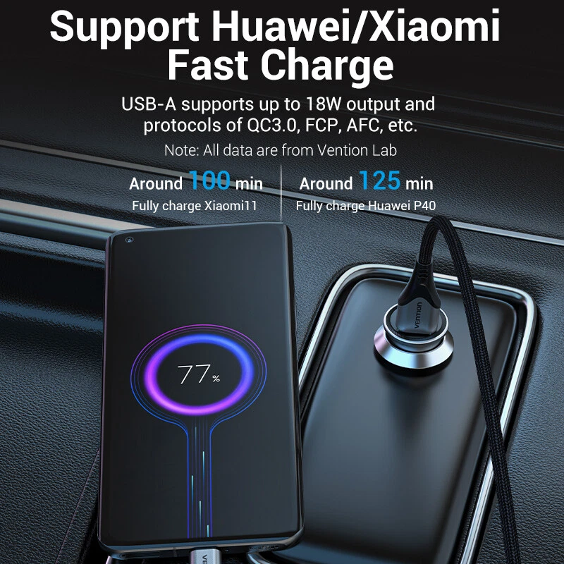 Car Charger Quick Charge SCP QC4.0 QC3.0 USB Type C PD Car Fast Charging Phone - Image 2 of 4