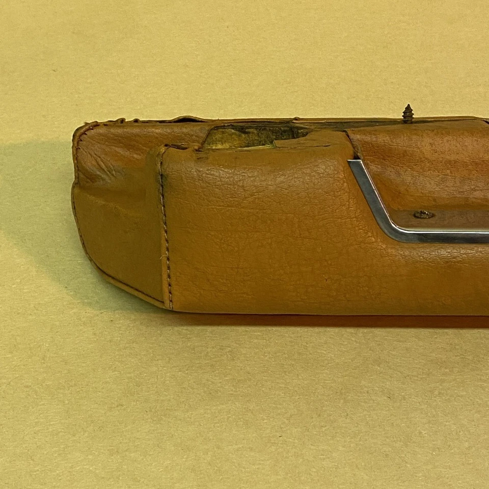 Original Jensen Healey Derecha Puerta Pasajero Puerta Tirador Apoyabrazos Piel Buckskin Foto 2 de 4