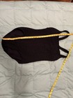 Vintage One Piece Swim Bathing Suit Black Textured Size 12 — photo 6