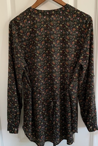 Junior's/women's Large Kall Black Floral Long Sleeve Excellent Condition - Picture 3 of 10