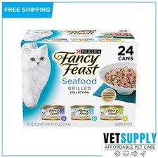 New Fancy Feast Cat Adult Variety Pack Seafood Grill 85g*24 Cans 1 Pack
