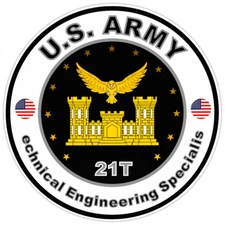 US Army Echanical Engineering Specialist Sticker Military Soldier Decal 5"