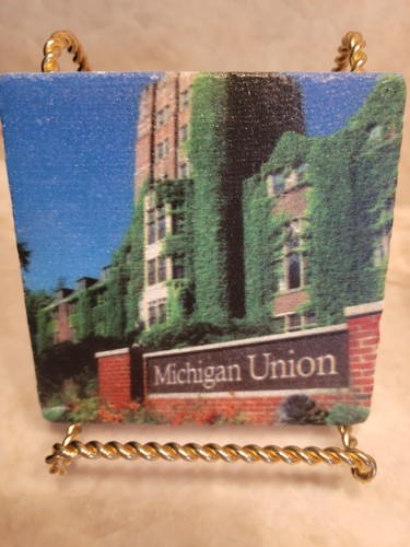University Of Michigan Ceramic Coasters Buildings Of Ann Arbor - Picture 2 of 6