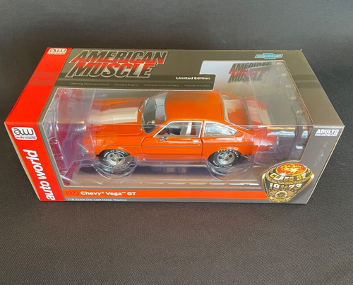 American Muscle AMM1319 1/18 Ölçek 1973 Chevrolet Vega Gt, Turuncu